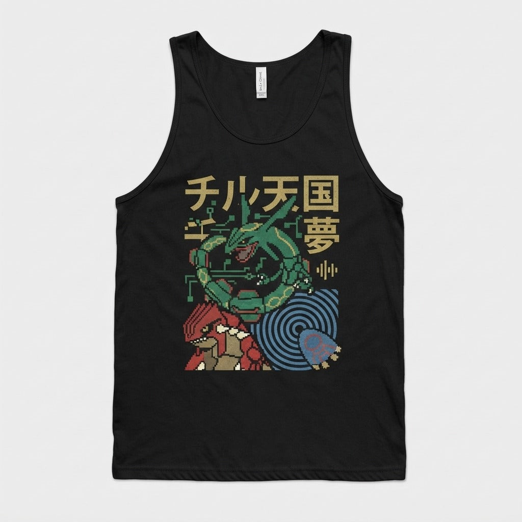 Chilltendo — Emerald Tides: Ruby & Sapphire Dreams Tank — product mockup