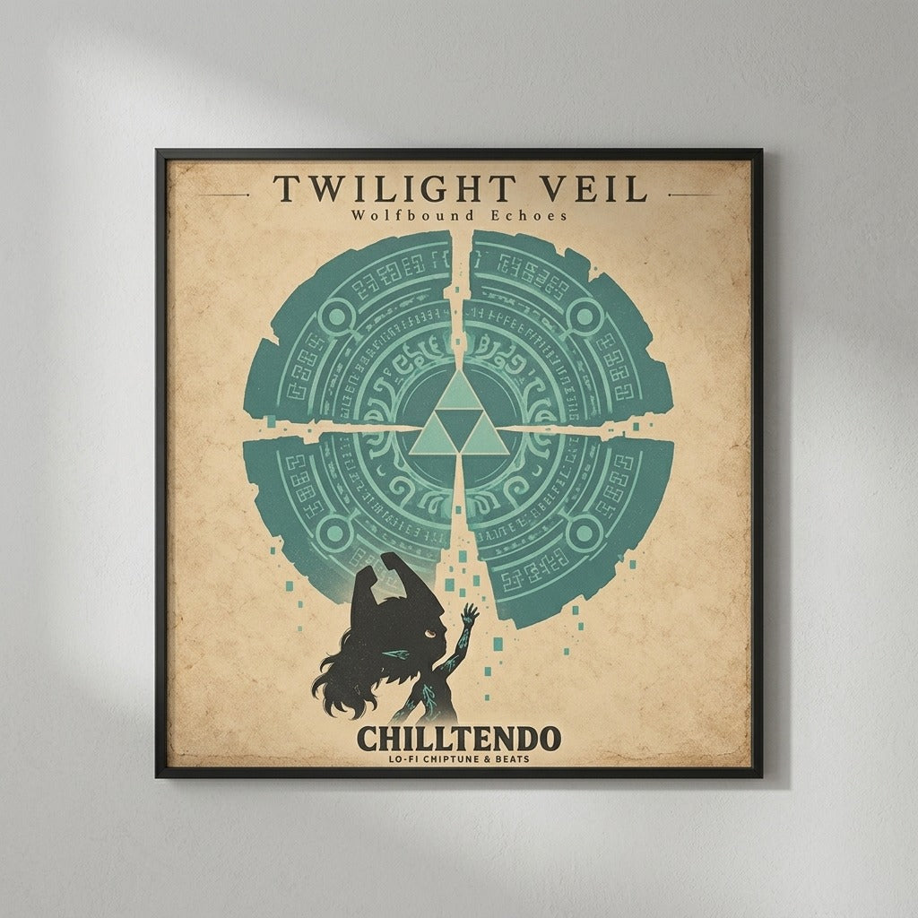 Chilltendo — Twilight Veil: Wolfbound Echoes Poster — product mockup