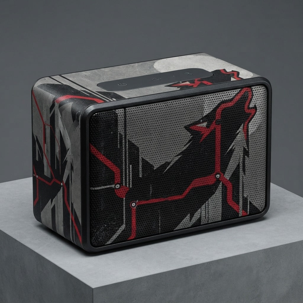 Nobody Answers — If I Was A Wolf Jabba Bluetooth Speaker — product mockup