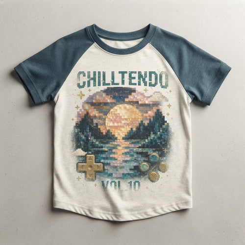 CHILLTENDO — Imaginary Console : Vol. 10 Pet Raglan T-shirt