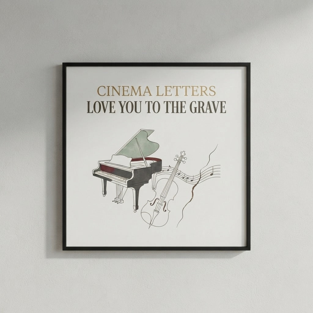 Cinema Letters — Love You To The Grave Poster — product mockup