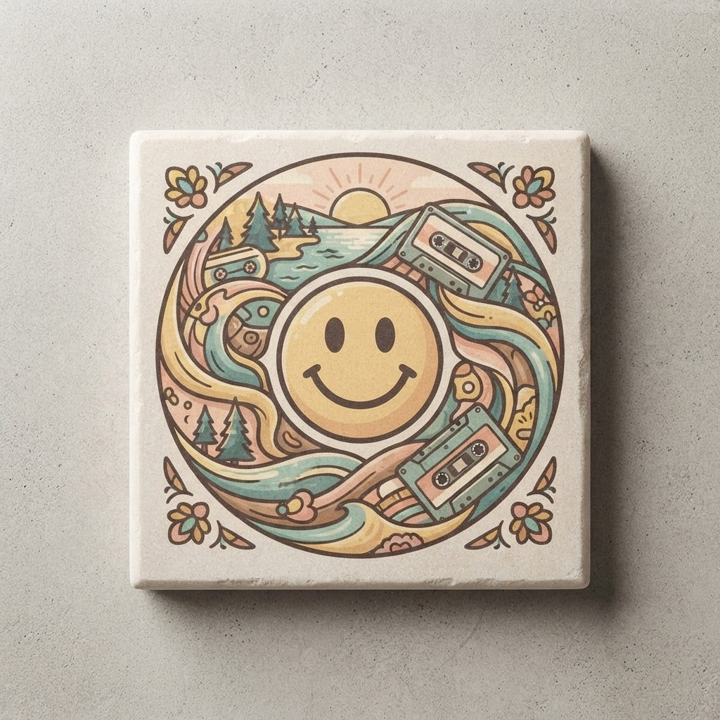 GOOD MORNING TAPES — Good Morning Playlist-Vol 22 Coasters — product mockup