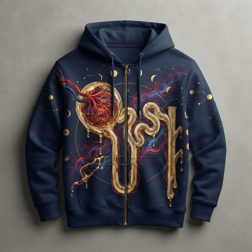 LYMPHATICS — Nephron Unisex ReFlex Fleece Full-Zip Hoodie Sweatshirt