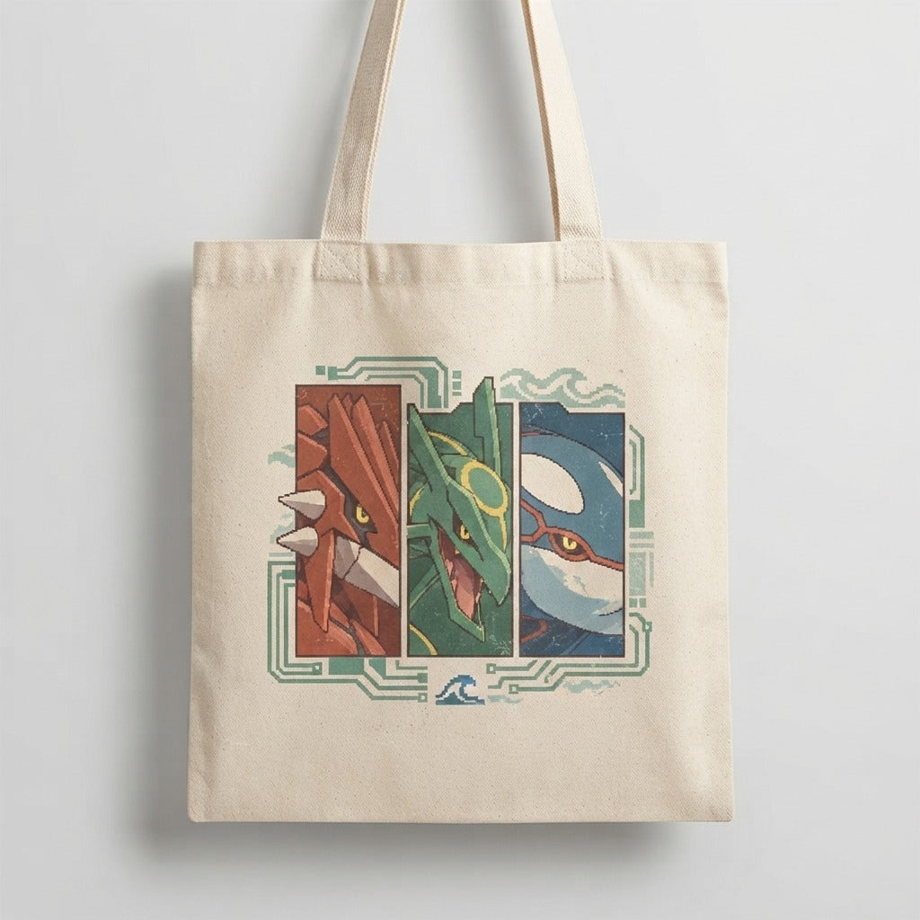 Chilltendo — Emerald Tides: Ruby & Sapphire Dreams Tote — product mockup