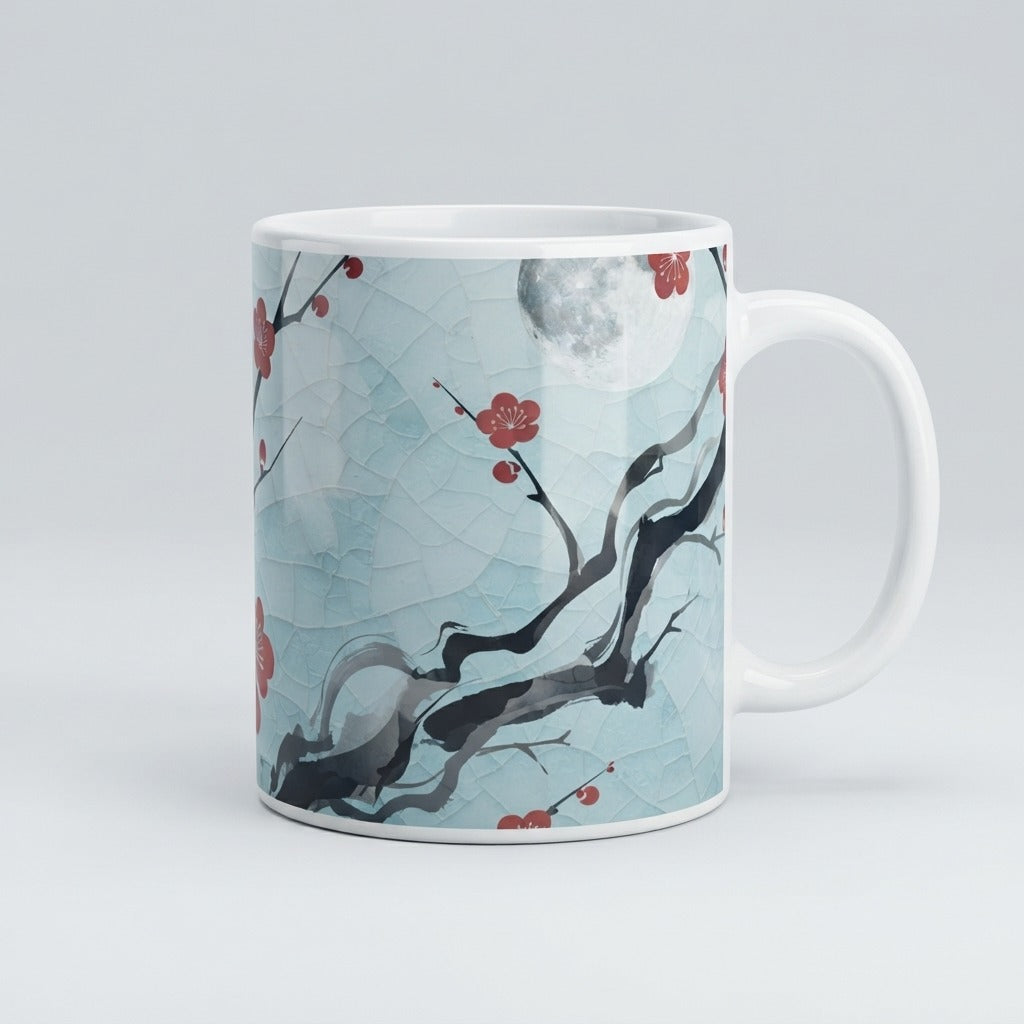 MOON INK 墨月 — 一枝春 (a branch of spring) Mug — product mockup