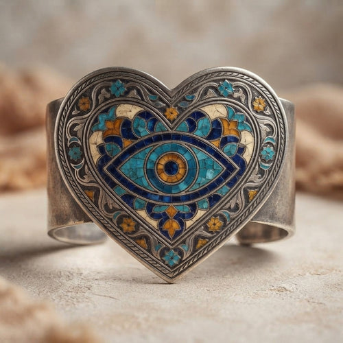 ATAY — Chouafa Heart Cuff Bracelet (Engraving)