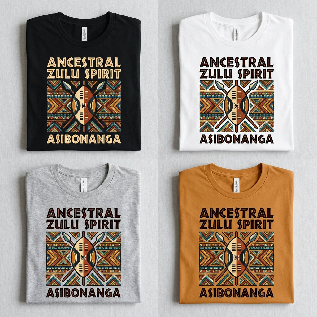 Ancestral Zulu Spirit — Asibonanga Tee — design 3