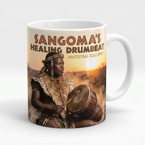 Ancestral Zulu Spirit — Sangoma's Healing Drumbeat Mug