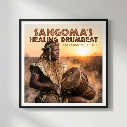 Ancestral Zulu Spirit — Sangoma's Healing Drumbeat Poster