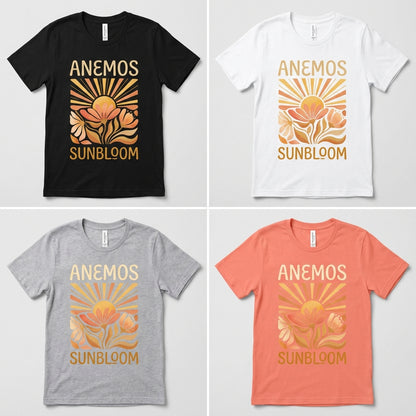 Anemos — Sunbloom Tee — design 1