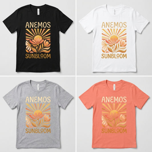 Anemos — Sunbloom Tee — design 1
