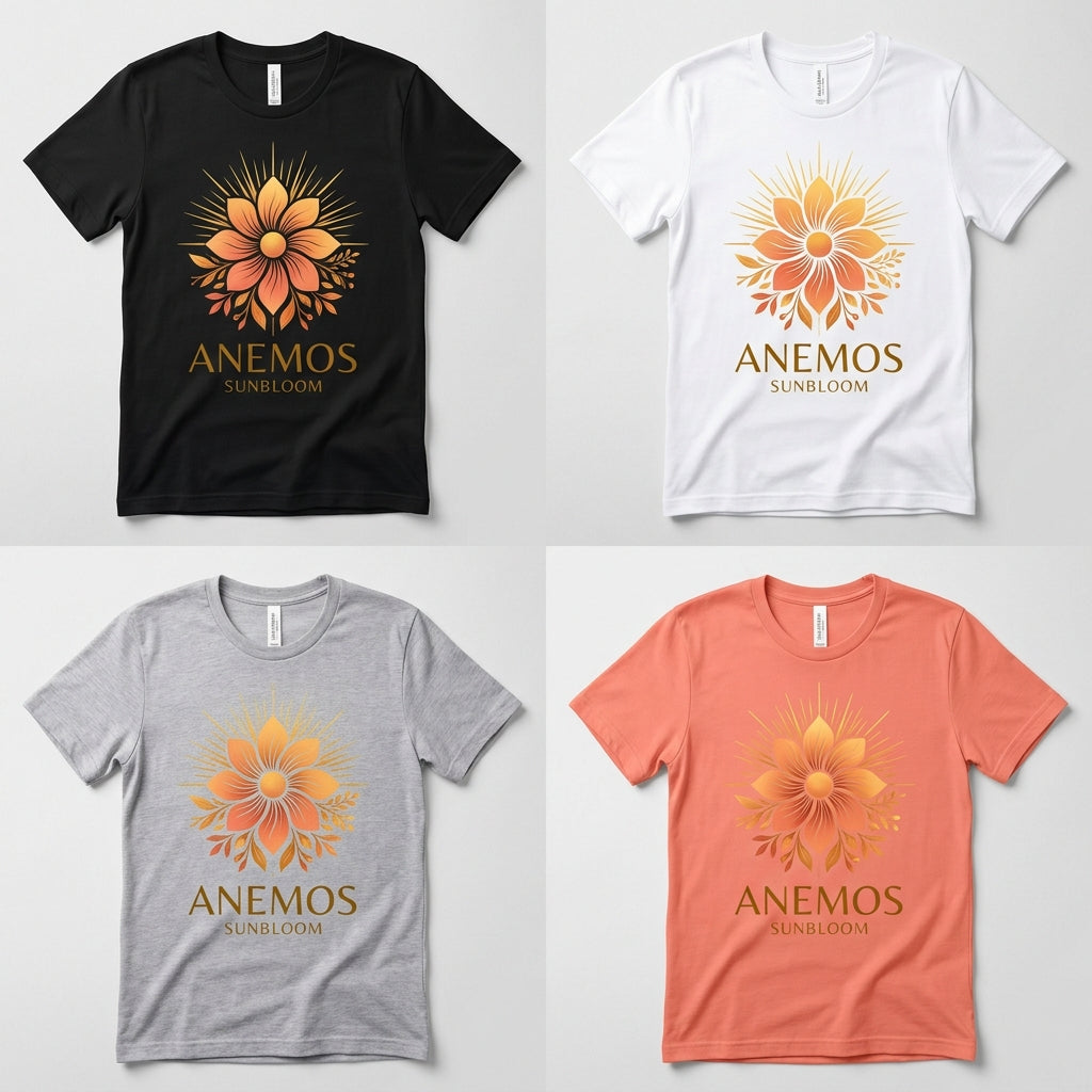 Anemos — Sunbloom Tee — design 2