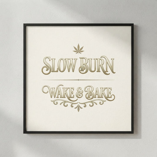 Slow Burn — Wake Bake Poster