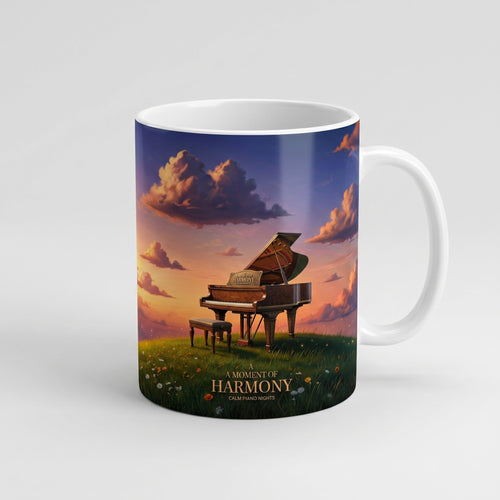 Calm Piano Nights — A Moment of Harmony Mug