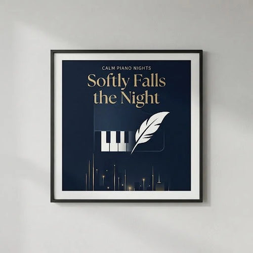 Calm Piano Nights — A Moment of Harmony Poster