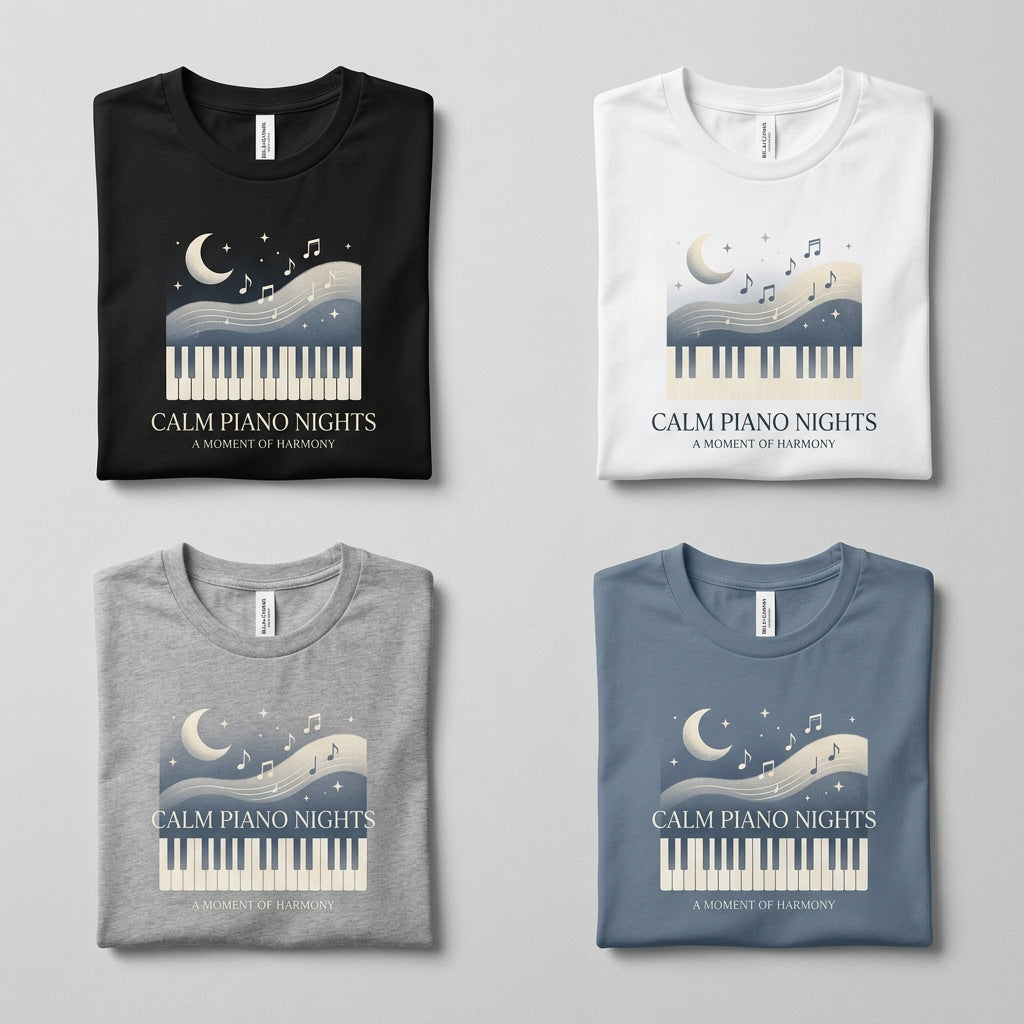 Calm Piano Nights — A Moment of Harmony Tee — design 1