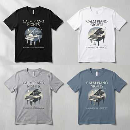 Calm Piano Nights — A Moment of Harmony Tee — design 2