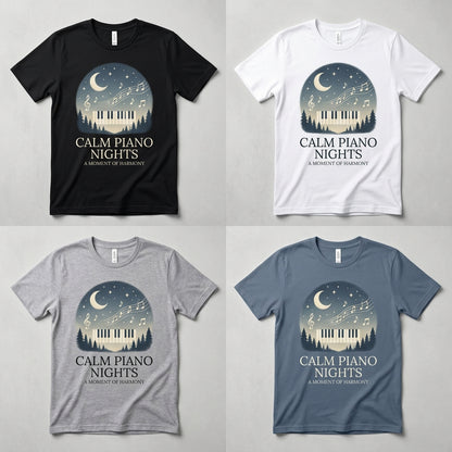 Calm Piano Nights — A Moment of Harmony Tee — design 3