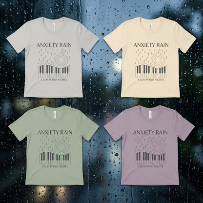 Calm Piano Nights — Anxiety Rain Tee — design 2