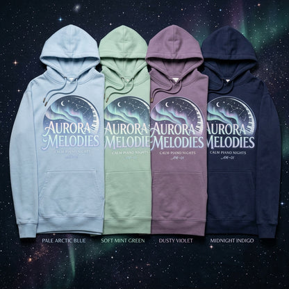 Calm Piano Nights — Aurora Melodies Hoodie — design 2