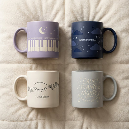 Calm Piano Nights — In the Key of Sleep Mug — design 3