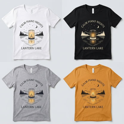 Calm Piano Nights — Lantern Lake Tee — design 2