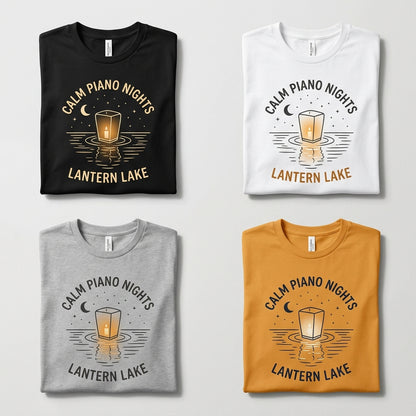 Calm Piano Nights — Lantern Lake Tee — design 3