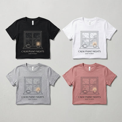 Calm Piano Nights — Quiet Remedy Tee — design 2