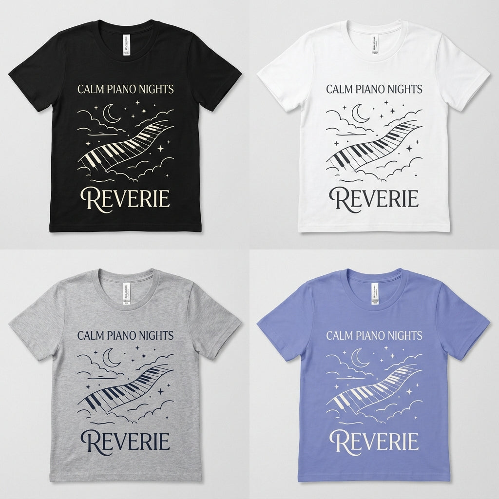Calm Piano Nights — Reverie Tee — design 2