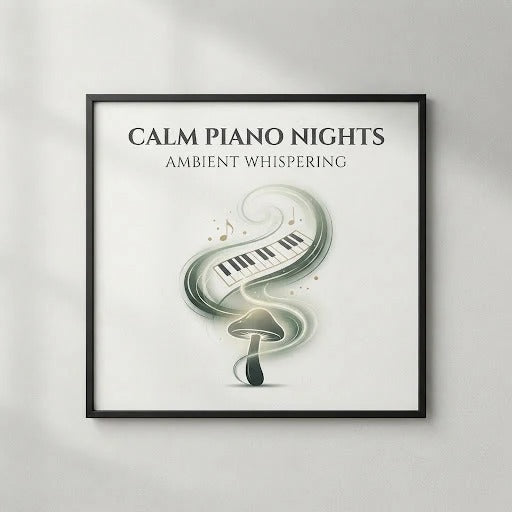 Calm Piano Nights — Softly Falls the Night Hoodie mockup