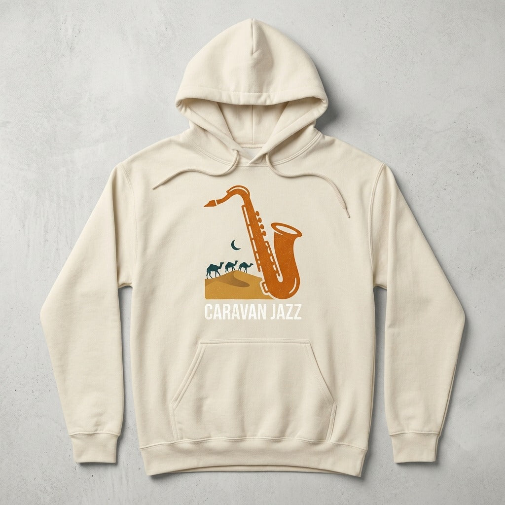 Caravan Jazz — Amber Transmissions Hoodie — design 3