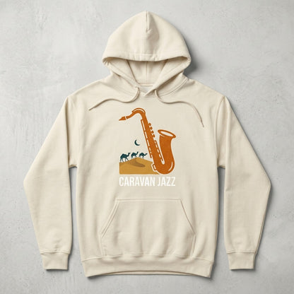 Caravan Jazz — Amber Transmissions Hoodie — design 3