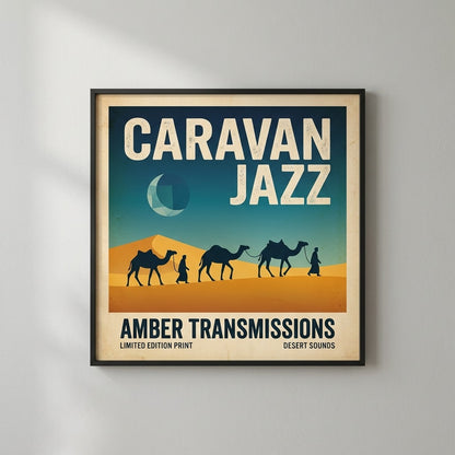 Caravan Jazz — Amber Transmissions Poster — design 2