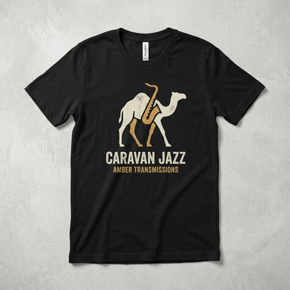 Caravan Jazz — Amber Transmissions Tee — design 2