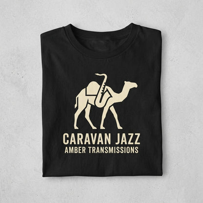 Caravan Jazz — Amber Transmissions Tee — design 3