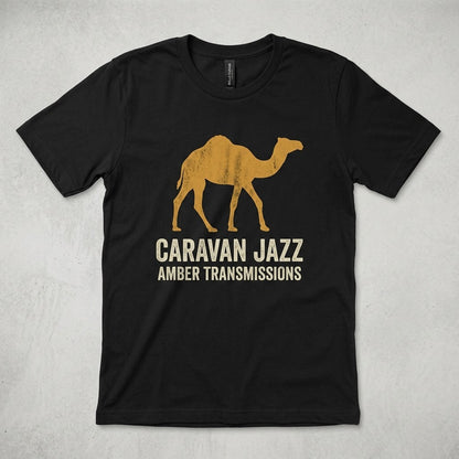 Caravan Jazz — Amber Transmissions Tee — design 4