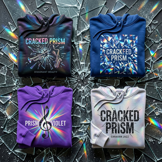 Caravan Jazz — Cracked Prism Hoodie — design 1