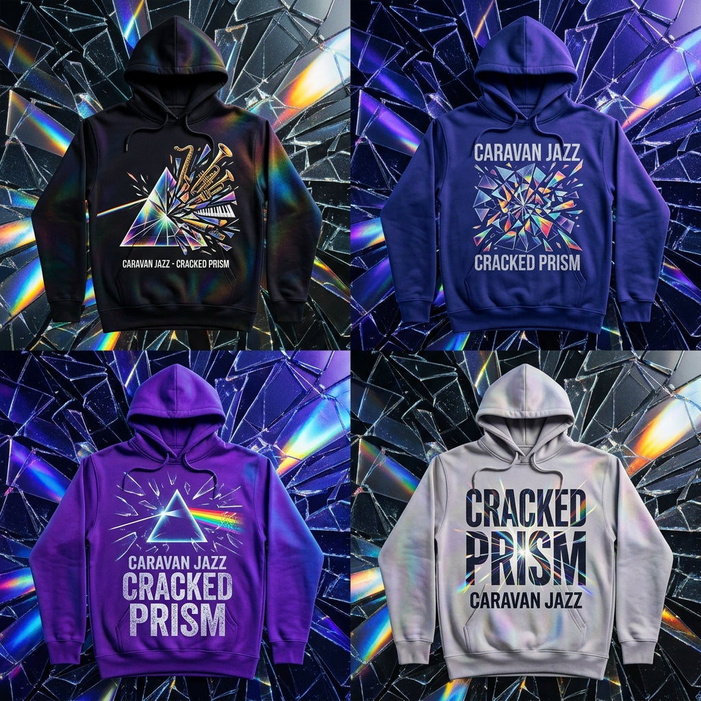 Caravan Jazz — Cracked Prism Hoodie — design 2