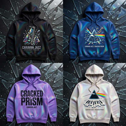 Caravan Jazz — Cracked Prism Hoodie — design 3