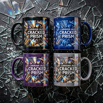 Caravan Jazz — Cracked Prism Mug — design 3