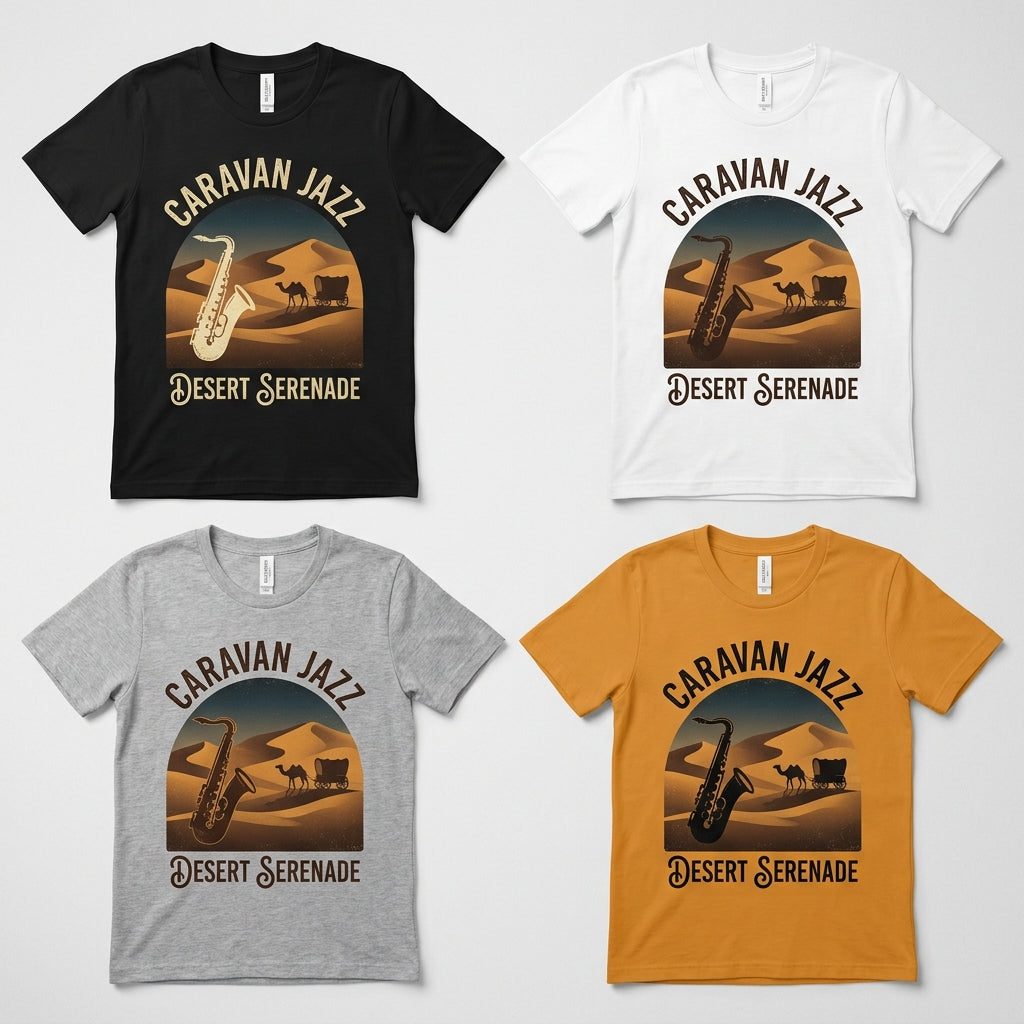 Caravan Jazz — Desert Serenade Tee — design 2