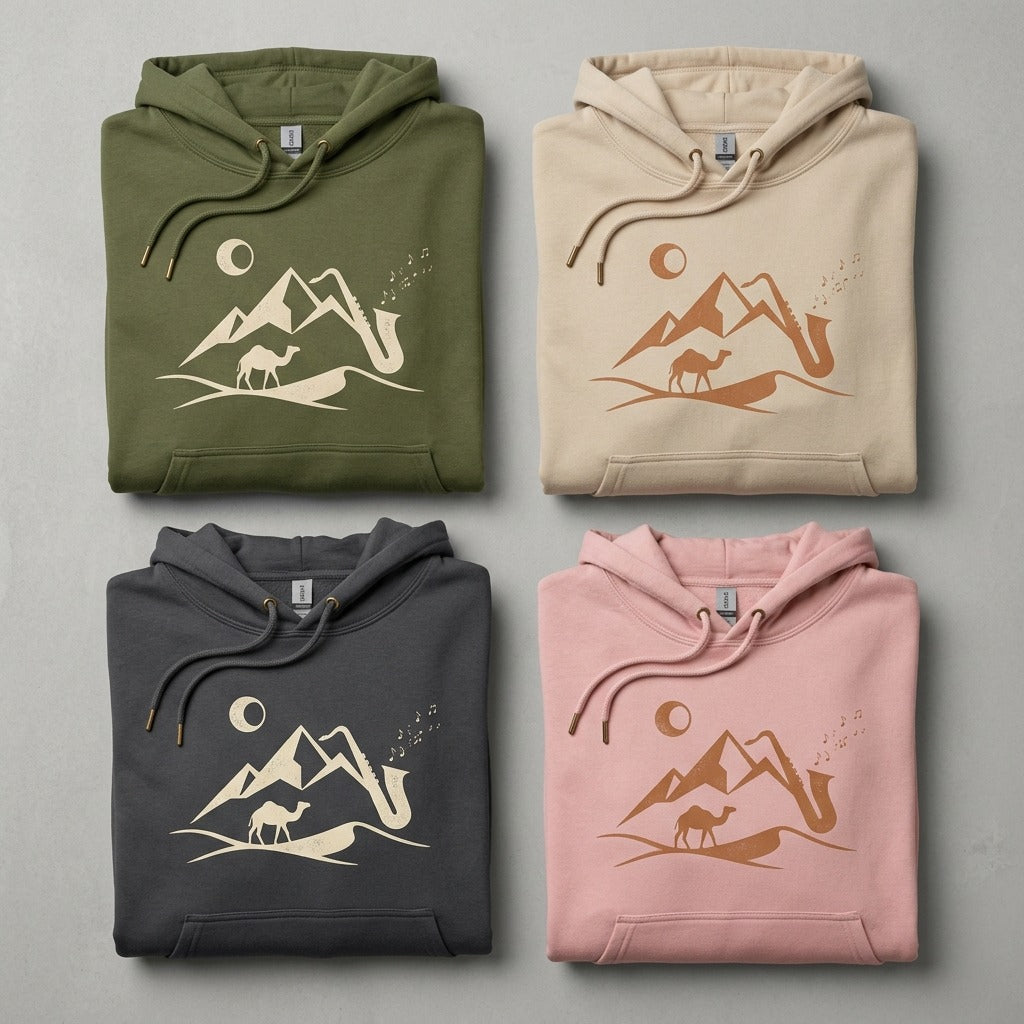 Caravan Jazz — Dust Psalm for Atlas Hoodie — design 1