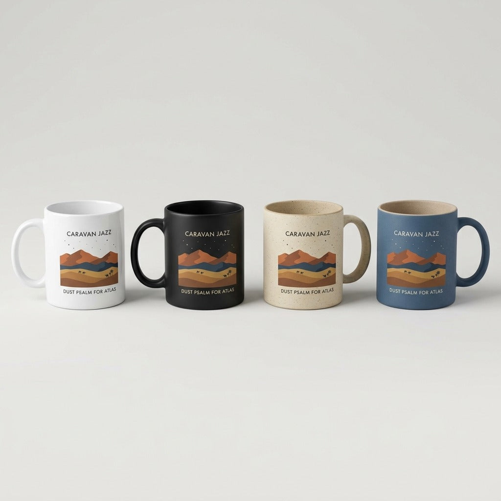Caravan Jazz — Dust Psalm for Atlas Mug — design 3