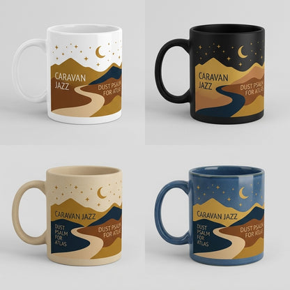 Caravan Jazz — Dust Psalm for Atlas Mug — design 4