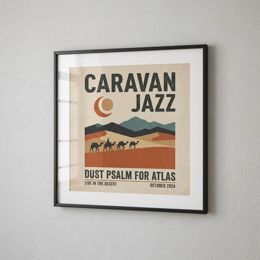 Caravan Jazz — Dust Psalm for Atlas Poster — design 1