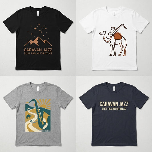 Caravan Jazz — Dust Psalm for Atlas Tee — design 1