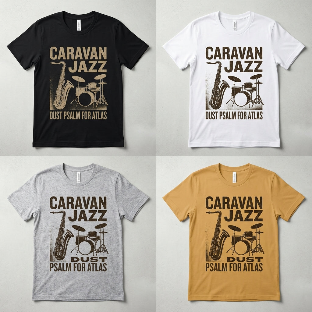 Caravan Jazz — Dust Psalm for Atlas Tee — design 2