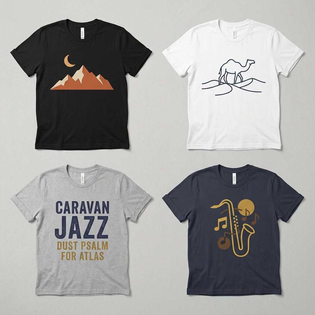 Caravan Jazz — Dust Psalm for Atlas Tee — design 2