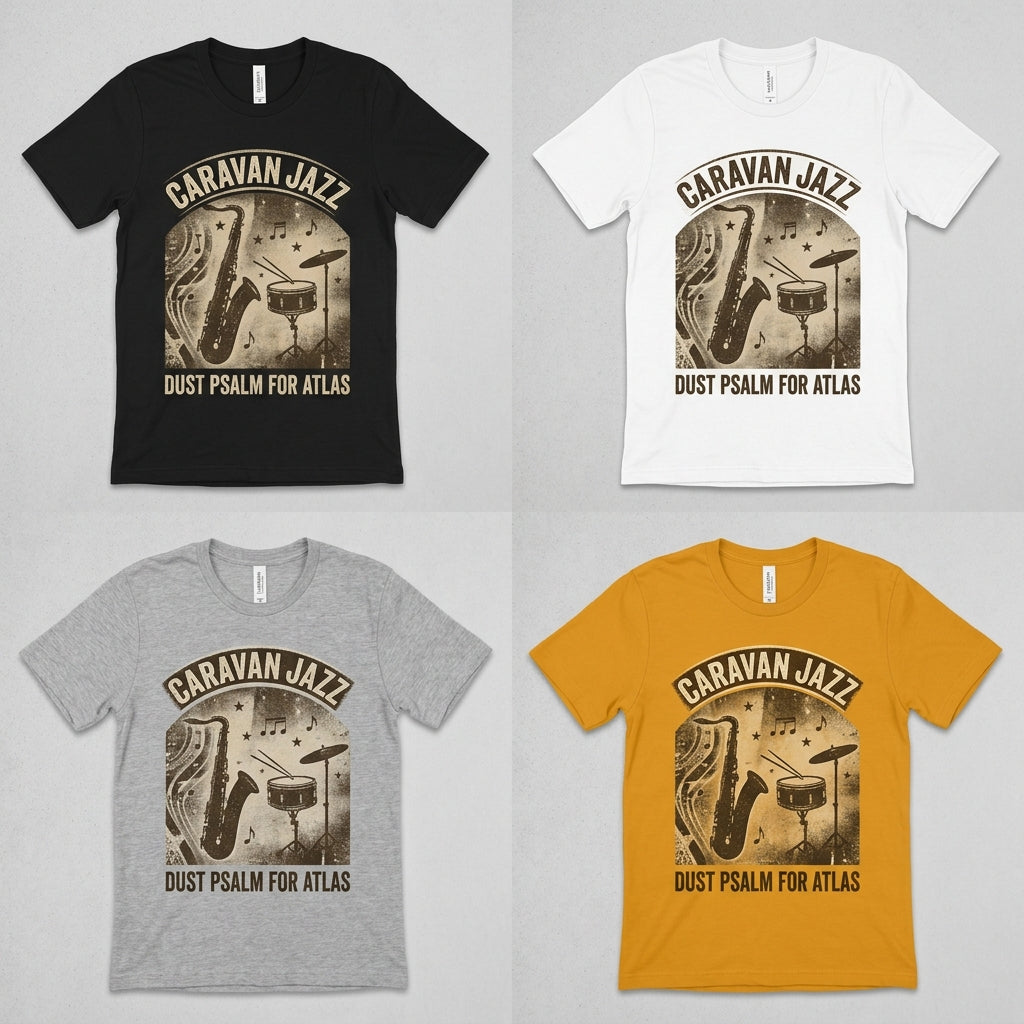 Caravan Jazz — Dust Psalm for Atlas Tee — design 3