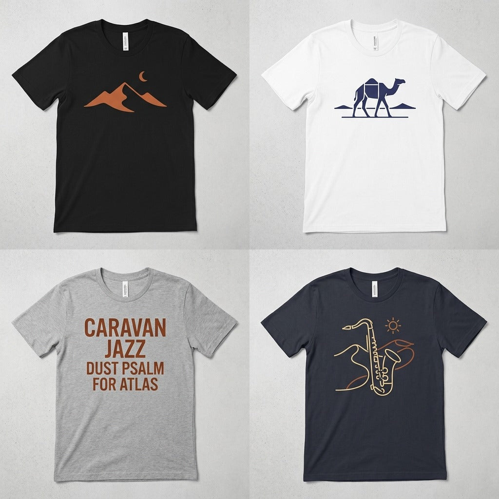 Caravan Jazz — Dust Psalm for Atlas Tee — design 4